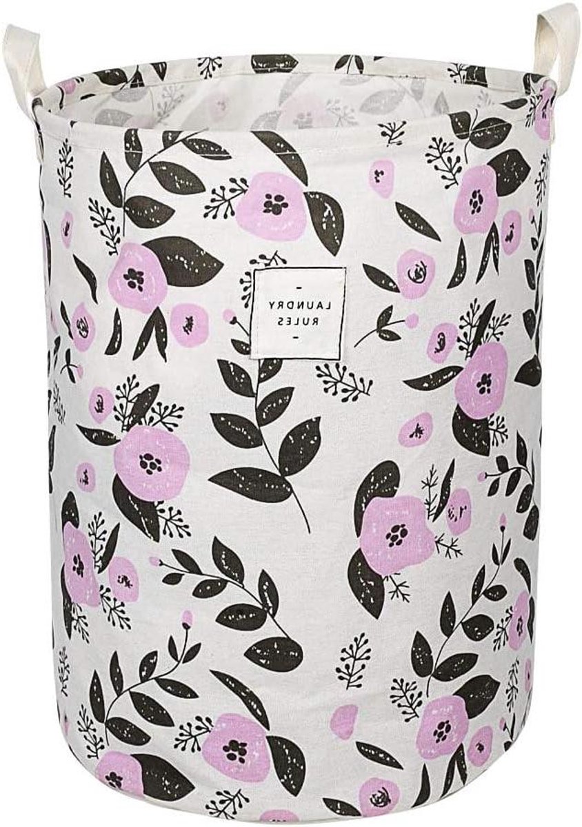 Opvouwbare Wasemmer - Wasmand Ronde mand - Huishoudelijke Organisatie - Waterdichte Voering - 497 x 357 cm - Paars