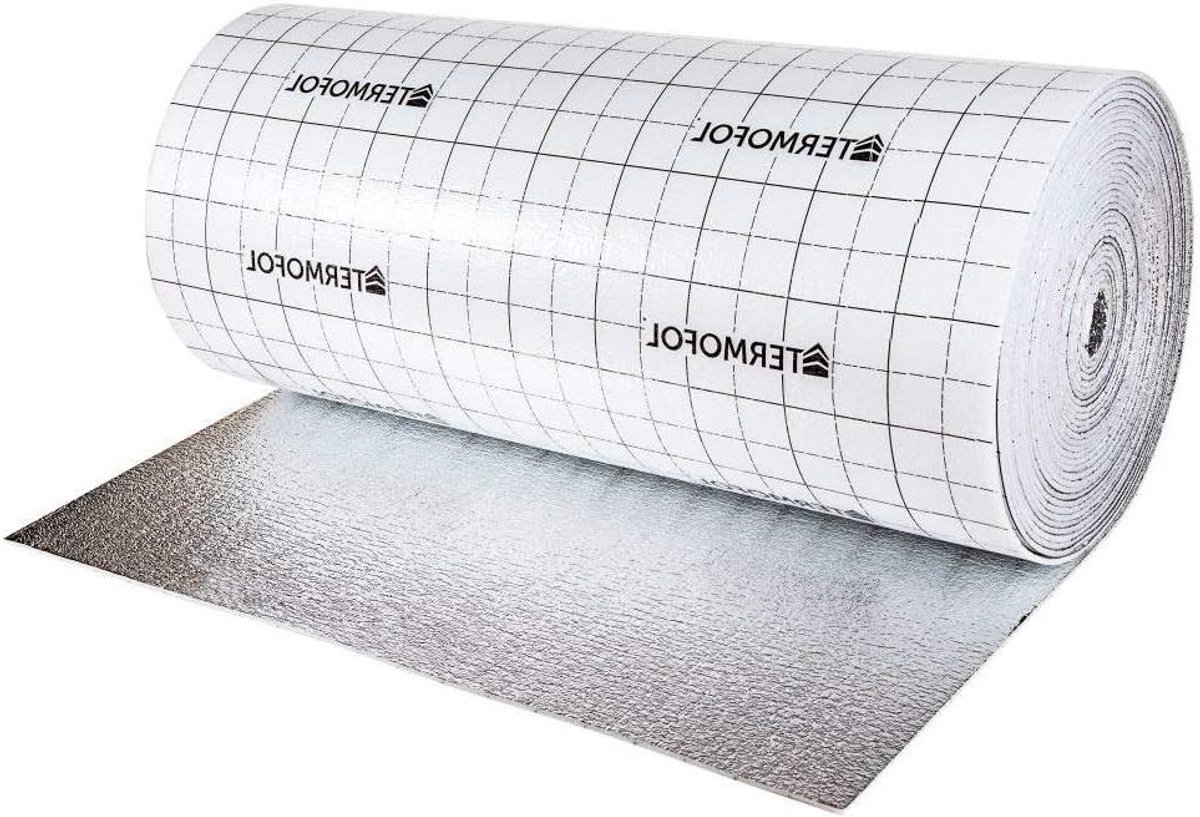 Isolatiemateriaal Vloerverwarming Onder Vloer Aluminium Reflecterend Schuim 4mm 10m²