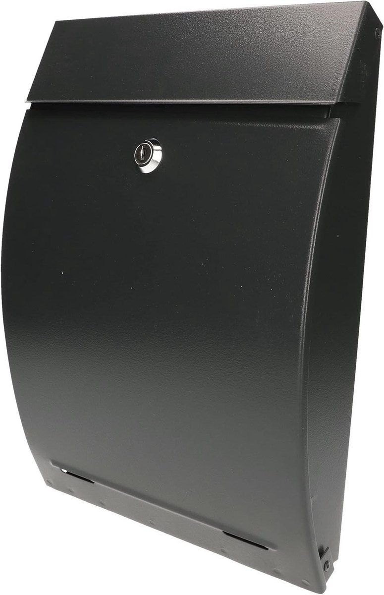 Wand brievenbus - Postkast brievenbak - Post ontvangen - Met krantenvak - 340x245x75mm - Antraciet