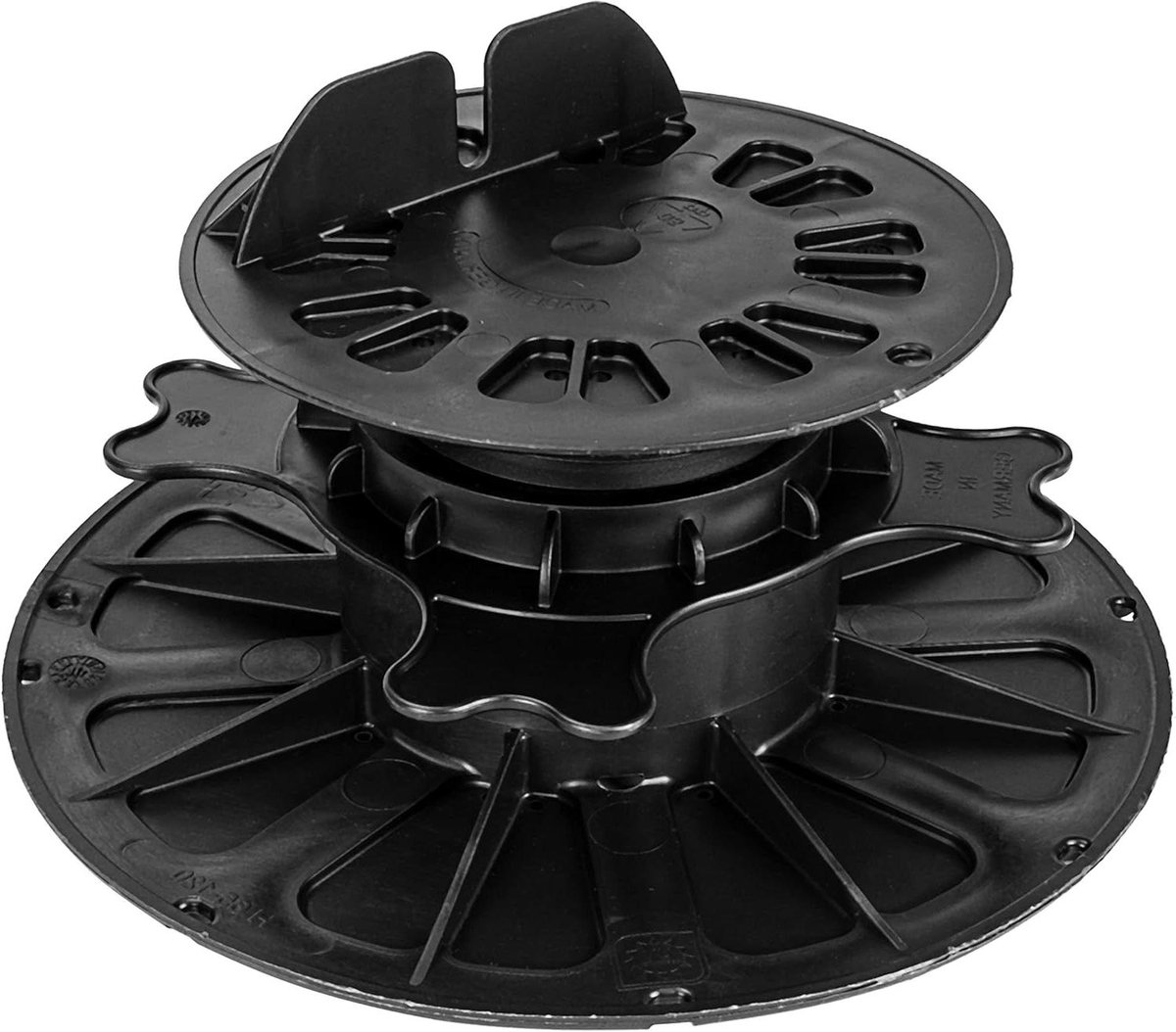 Balklager - Verstelbare poot - Terrasbouw - Grote voet - 70-120 mm - Antraciet