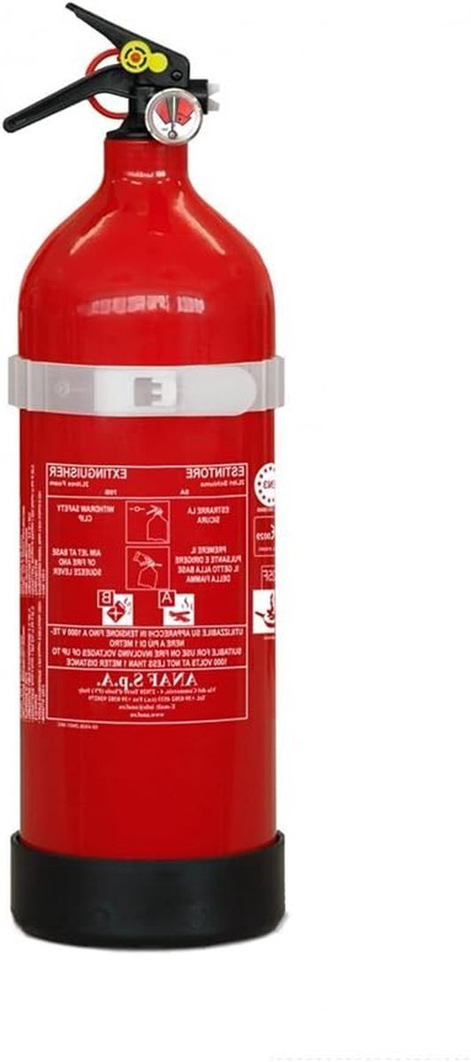 Brandblusser - Blusapparaat Brand - Keuken Veiligheid - Plantaardige Oliën - 2 kg - Aluminium