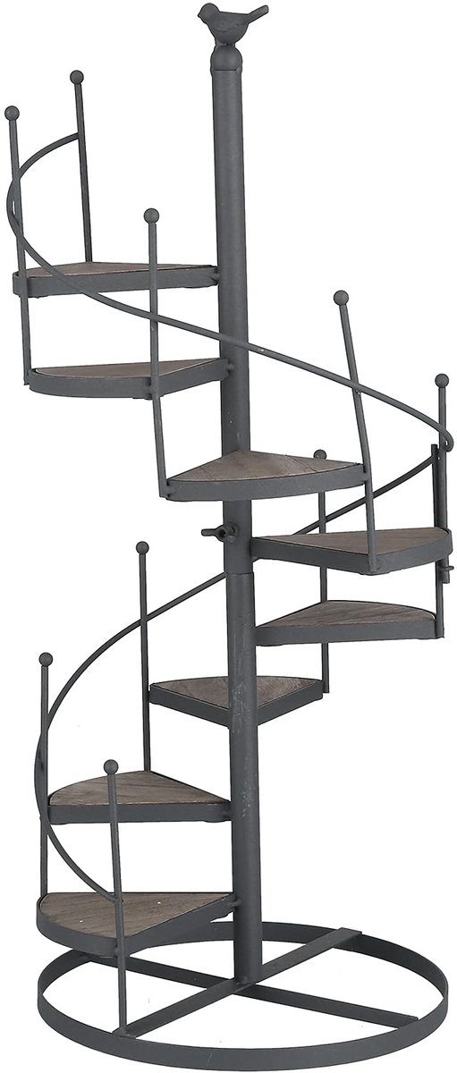 Plantenstandaard, 8 Potten, Metalen Plantenstandaard, Meerdere Bloempothouders voor Patio, Tuin, Hoek, Balkon, Woonkamer