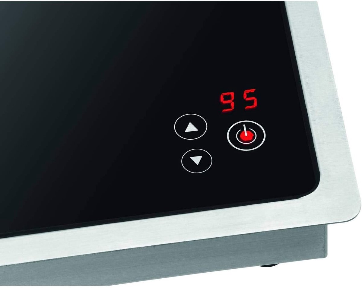 Inductie Warmhoudplaat - Keuken Apparaat - Eten Warm Houden - Temperatuurregeling - 34.5 cm - Zwart