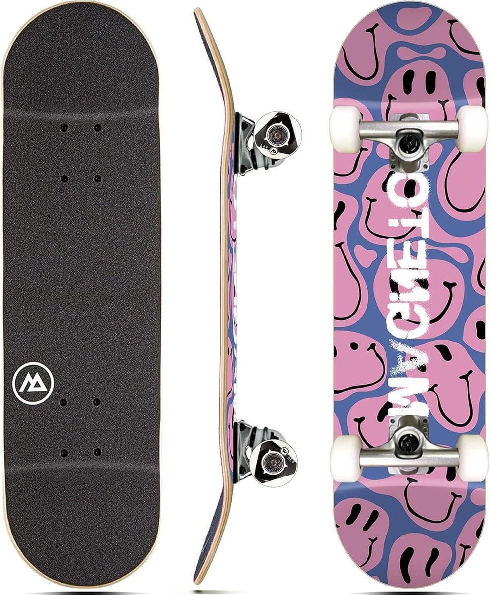 Cruiser Skateboard Short Board Stad Cruisen Dubbele Kicktails 31 x 8 Inch Heart Beat