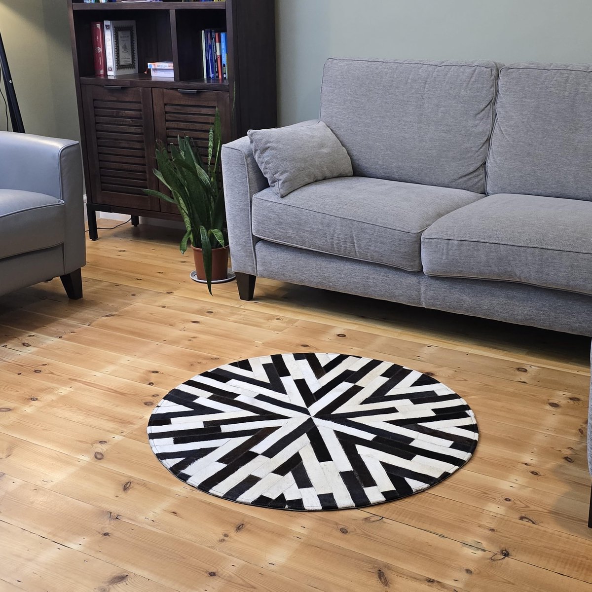 Koeienhuid Patchwork Tapijt | Naturel Premium Tapijt | Gebied Vloerkleed Woonkamer | Designer Decoratief tapijt | Koeienhuid Patchwork | tapis patchwork rond en peau de vache