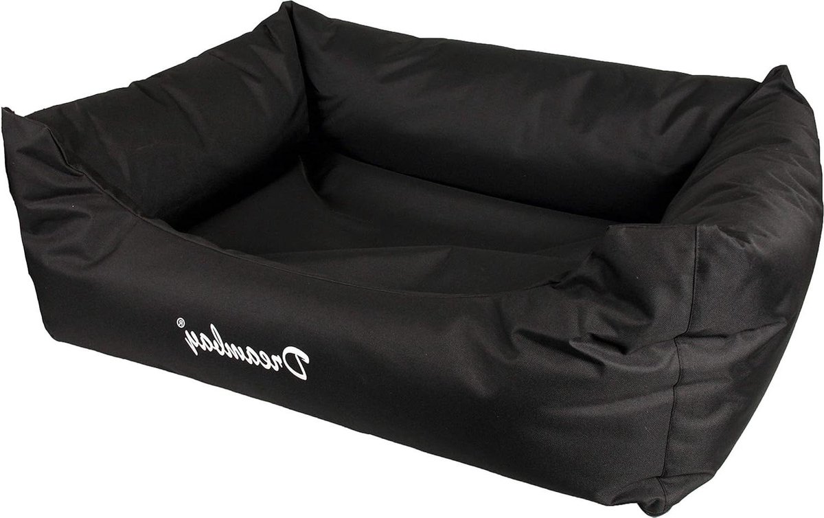 Hondenbed Vierkant - Hondenmand - Rustplek Hond - Waterafstotend Materiaal - 100 x 80 cm - Zwart