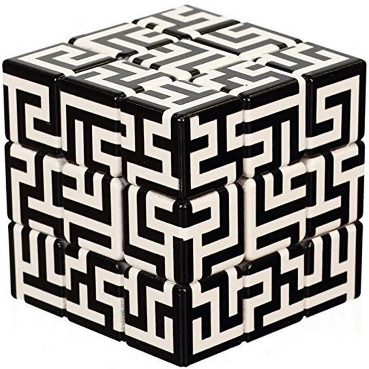 Hersenkraker Kubus - Puzzel Dobbelsteen - Concentratie Oefenen - Extra Moeilijk Motief - 26 Onderdelen - Meerdere Kleuren
