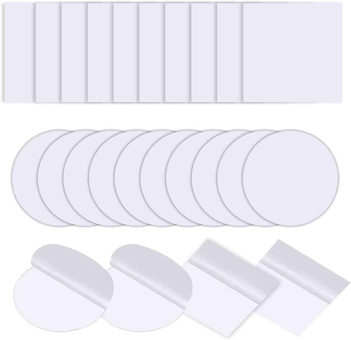 Tent reparatietape - Waterdichte patches - Outdoor reparaties - Hoge viscositeit - 20 stuks - Transparant