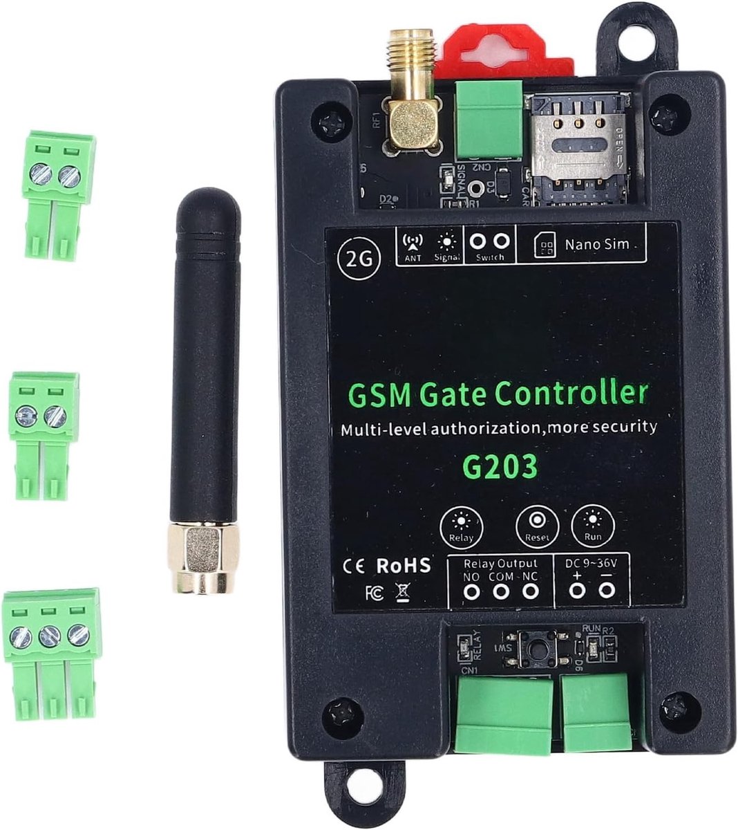 Draadloze GSM Poortopener met SMS App voor Toegangscontrole en Vertraging voor Garagedeuren en Poorten