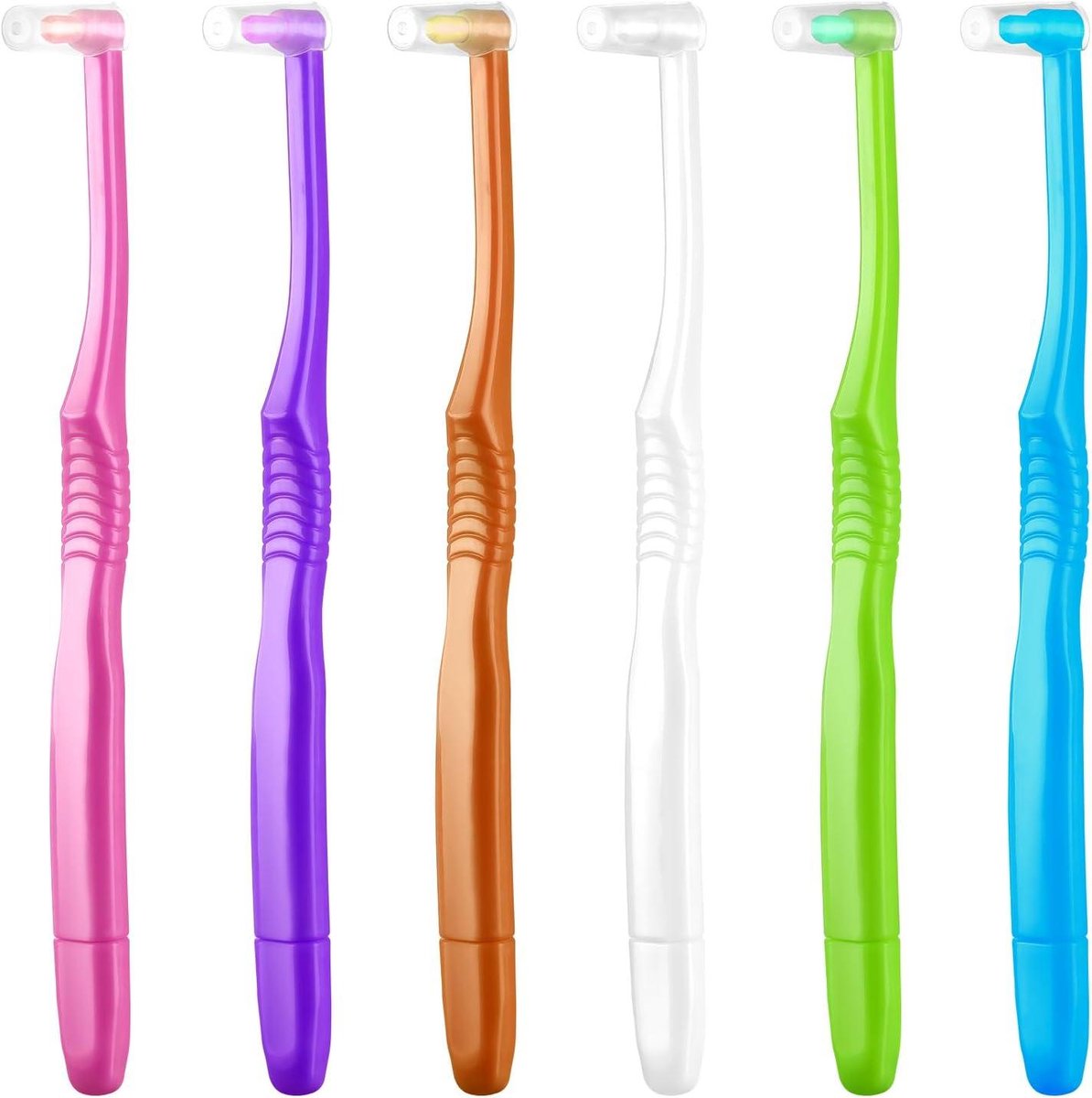 Tandenborstel Set - Interdentale Borstel - Ortho Reiniging - 2-in-1 Ontwerp - 6 Stuks - Blauw