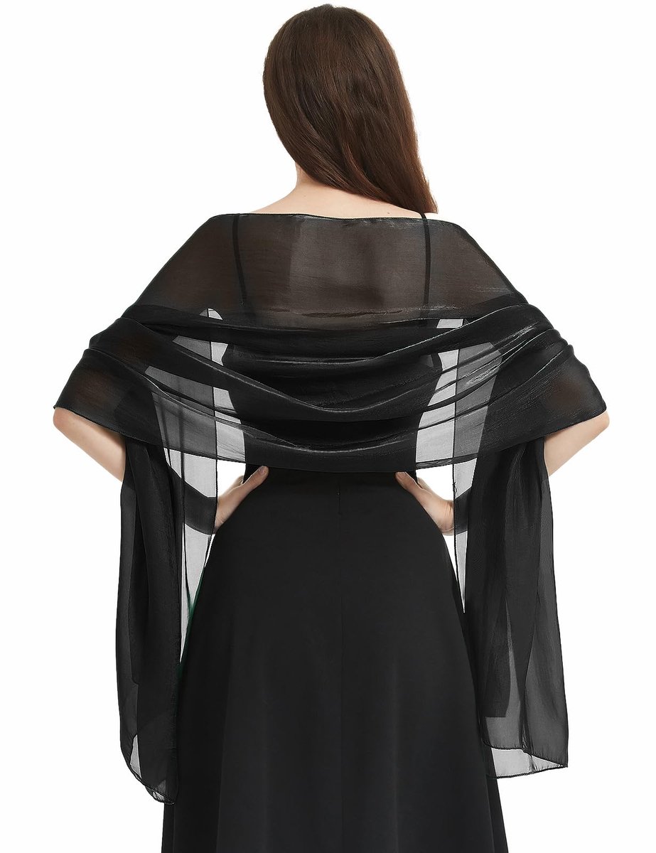 heekpek Dames sjaals en wraps lichtgewicht zachte mode sjaal sjaals voor bruids bruidsmeisje bruiloft avond feest prom formele bal