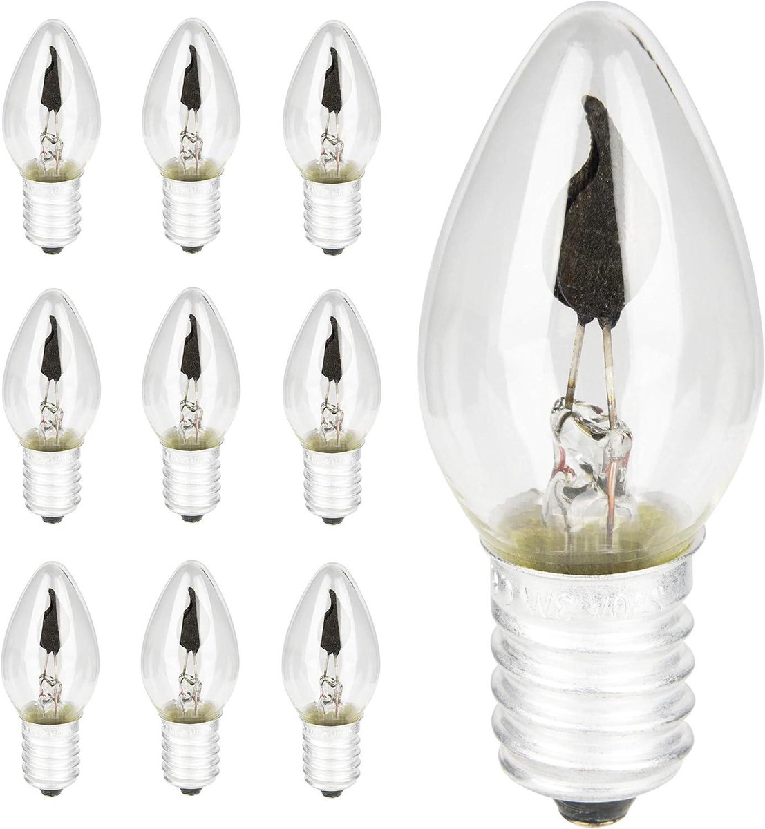 Kaarslampjes - Sfeerverlichting - Gezellige sfeer - Flakkerend effect - 10 stuks - Warm wi