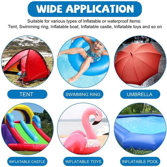 Zelfklevende Waterdichte Reparatiepleisters voor Opblaasbare Producten - 10 Stuks (7 cm x 7 cm) — afbeelding 5