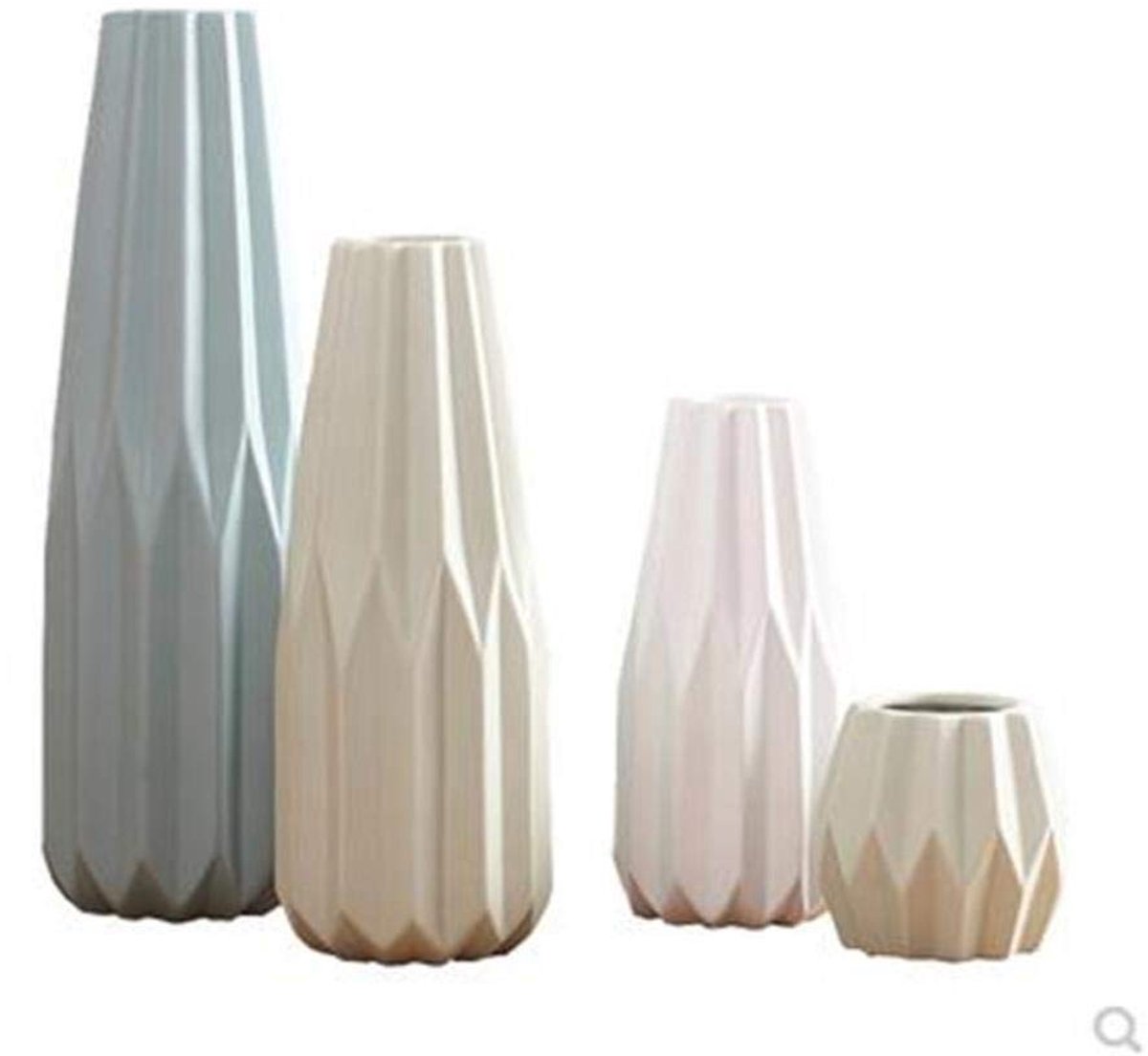 CXK Witte groene blauwe keramische vaas, home office restaurant bar tafeldecoratie
