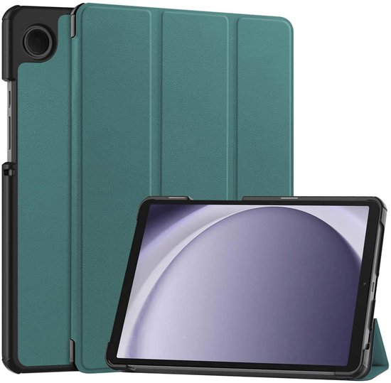 imoshion Tablet Hoes - Geschikt voor Samsung Galaxy Tab A11 / A9 8.7 inch - Trifold Bookcase - Donkergroen