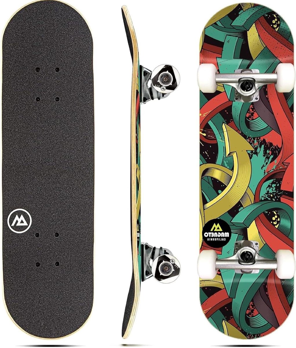 Mini Cruiser Skateboard Short Board Stad Cruisen Dubbele Kicktails 27.5 inch Graffiti