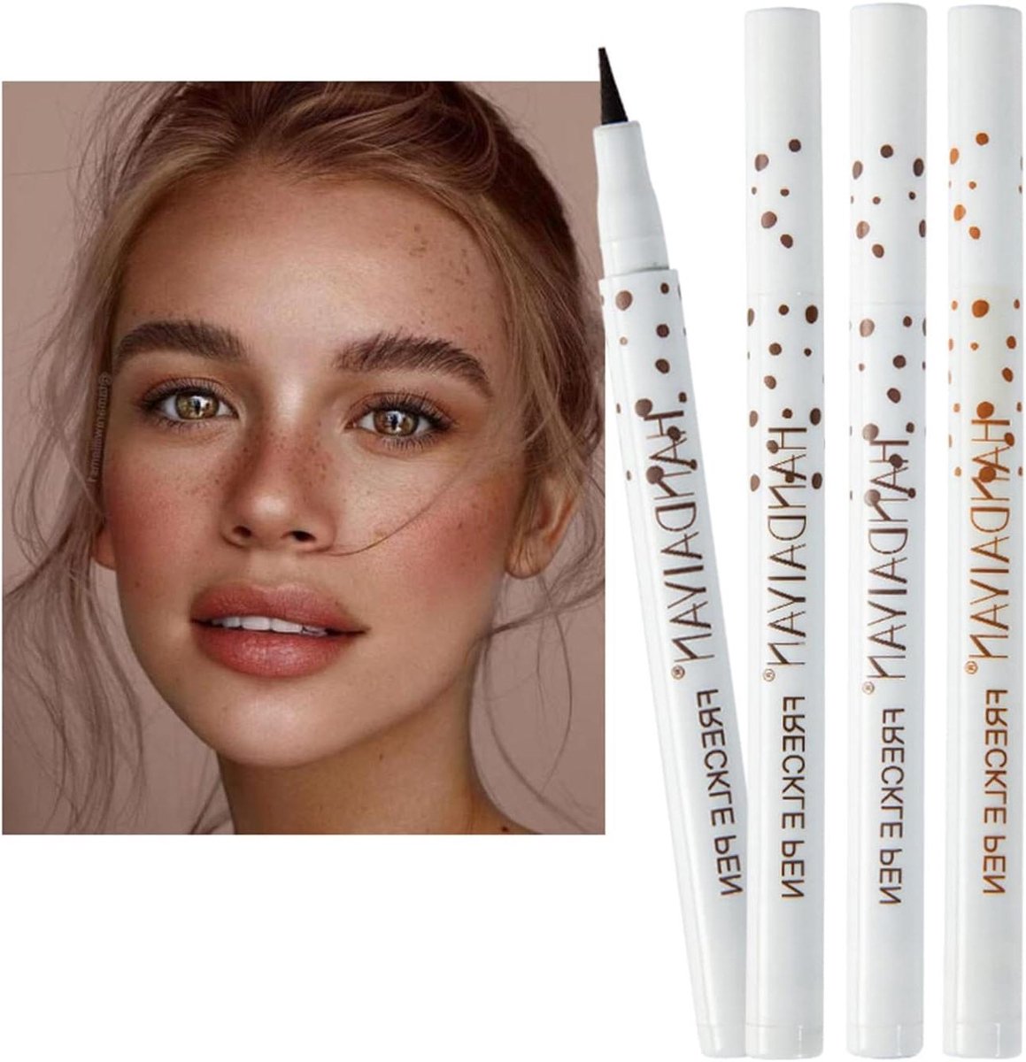 Sproeten Stift - Nep Sproeten Pen - Natuurlijke Make-up - Waterdicht en Vlekbestendig - 4 Stuks - Naturel