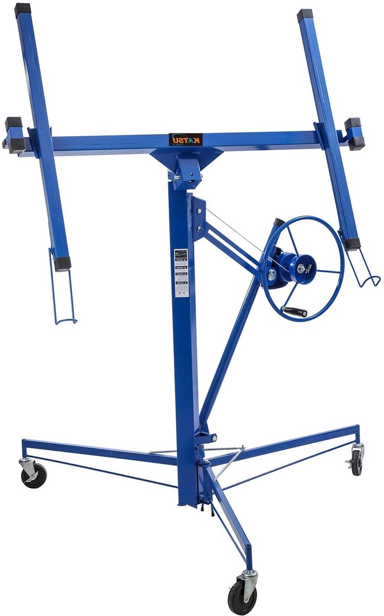 Gipsplatenlifter - Plafondlift Panelendrager - Plafonds Monteren - Kantelbare Takel - 325 cm - Grijs