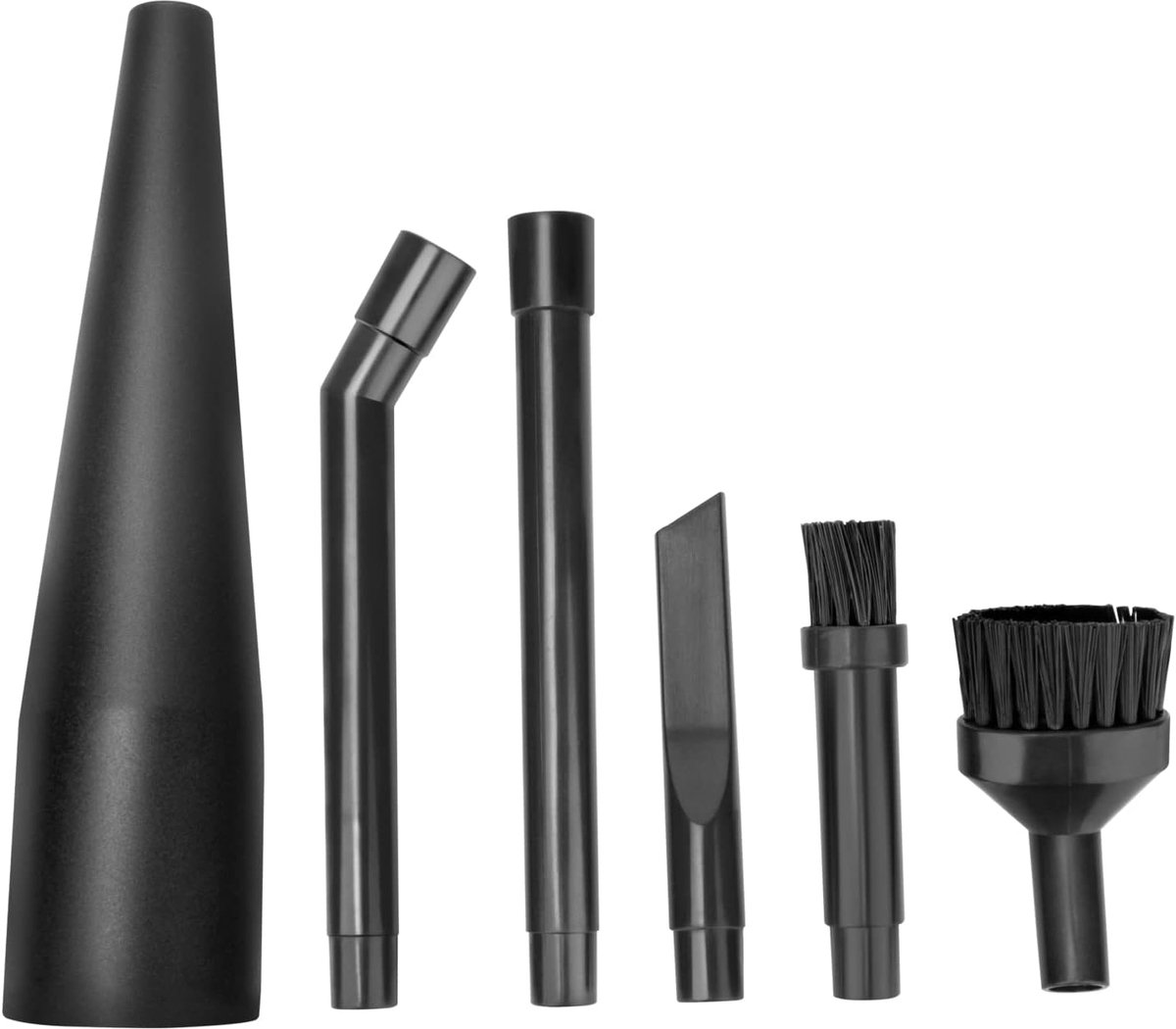 Geschikt voor Dyson-stofzuigers, spleetmondstuk kleine ronde borstel, platte mondstuk voor toetsenbord, geschikt voor V6 V7 V8 V10 V11 accessoires, mini-reinigingsset, stofzuigeraccessoires, 6-delige set-Stijl 1