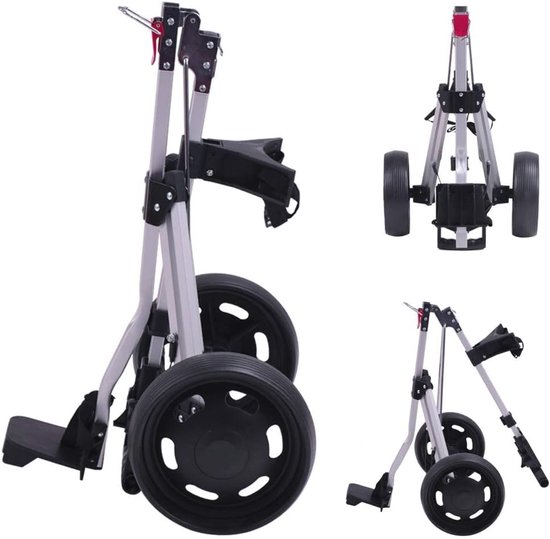 Golfkar Opvouwbaar - Golftrolley Push Pull - Golfen Lichter Maken - Lichtgewicht Aluminium Frame — afbeelding 2