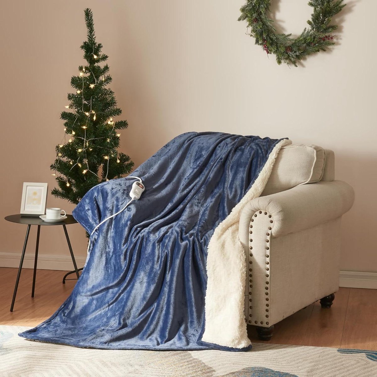 Elektrische Deken - Warmtedeken Fleece - Ontspannen Thuis - 10 Warmtestanden - 180x130 cm - Lichtblauw