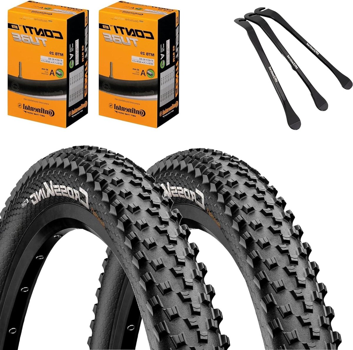 Fietsbanden Set - Banden en Binnenbanden - Mountainbiken - Veelzijdig Competition Profiel - 29 x 2.20 inch - Zwart