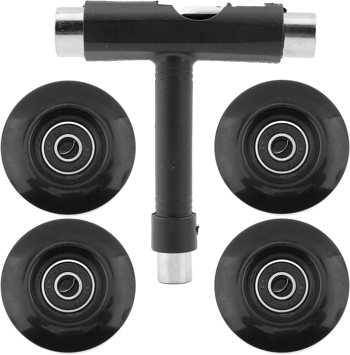 Skateboard Wielen Set Longboard Cruiser Wielen Straat Tricks Met Stalen Lagers 55mm Diameter