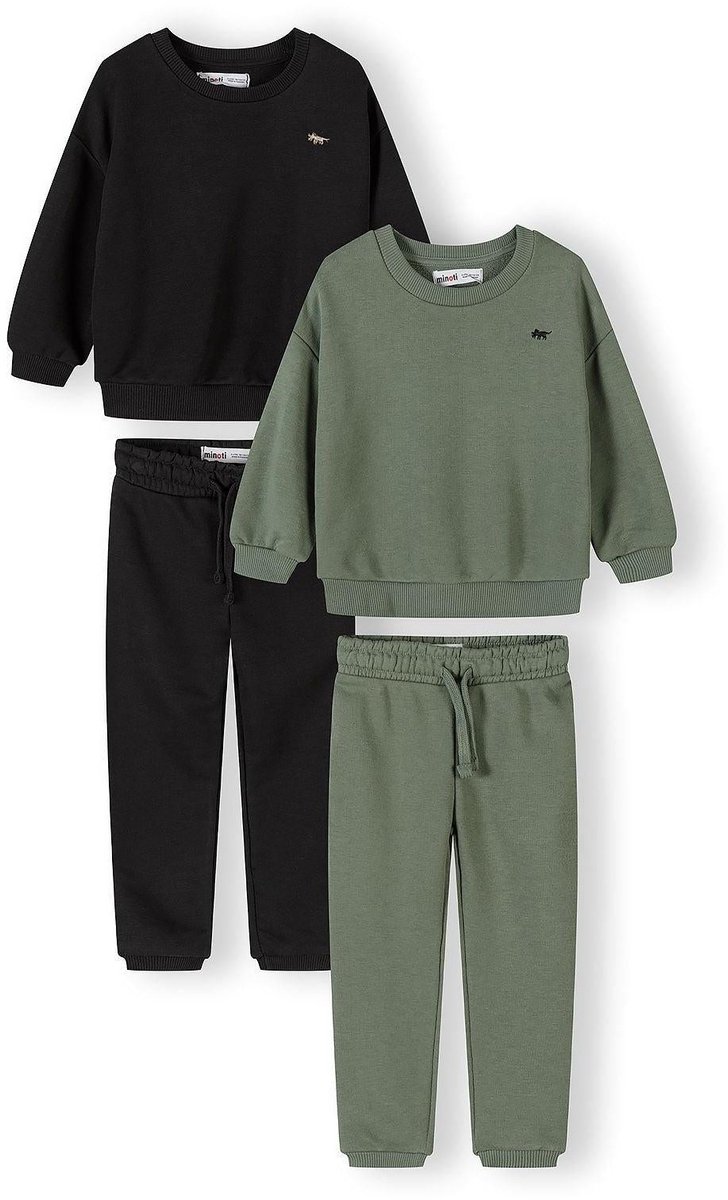 Minoti Jongens Trainingspak 2-pack met dino-print - joggingpak