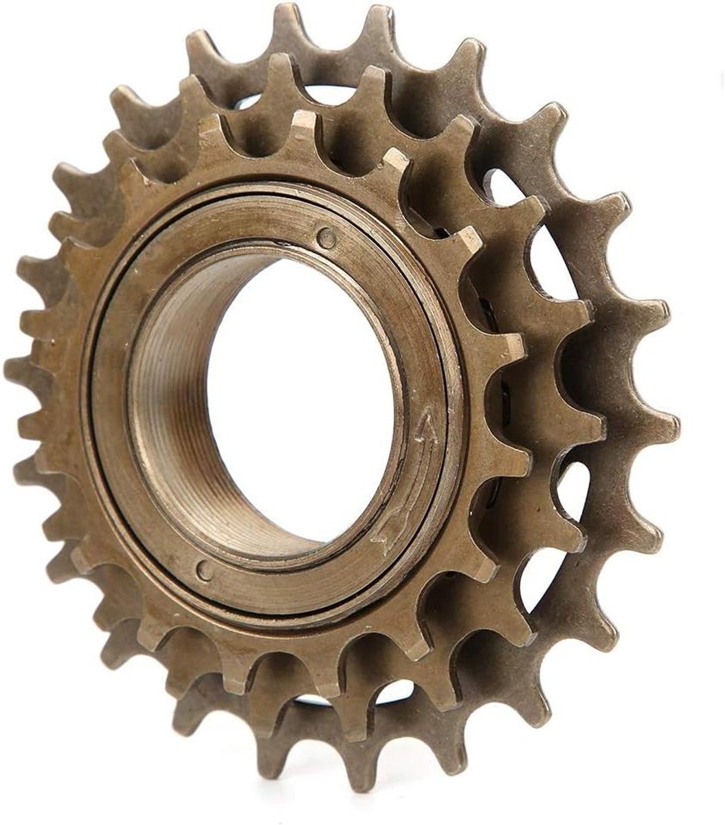 Fiets Vrijloop Accessoire - Fiets Vliegwiel Cassette - Fietsen Aanpassen - 3 Versnellingen 16-22T - 220 g - Brons