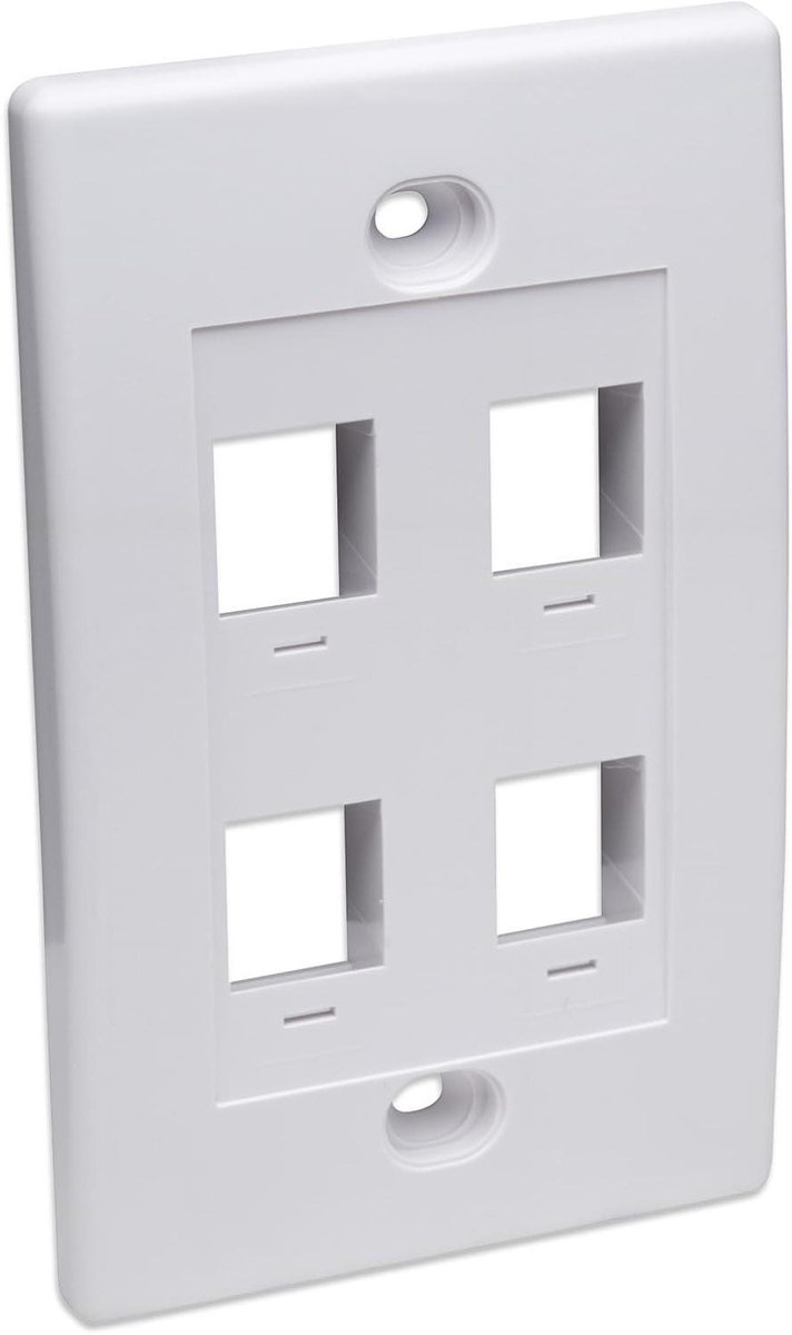Netwerk Splitter - Kabelverdeler - Internet Verdelen - Levenslange Garantie - 70 mm x 114 mm - Wit