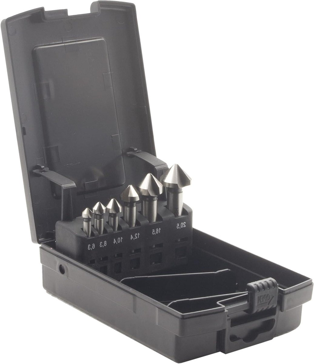 Ontbramerset HSS - Metaalfrezen set - Metaalbewerking - Zelfnivellerende boren - 6 stuks - Staal