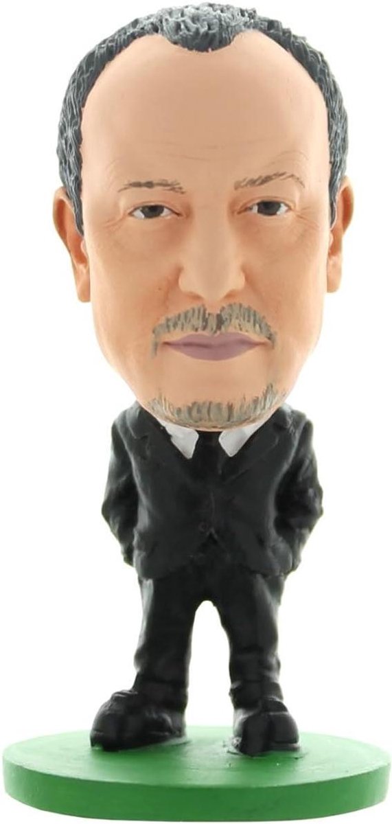 Voetbal Speelfiguur - Miniatuur Figuur - Verzamelen - Handgemaakt - 5.1 cm - Zwart/Wit