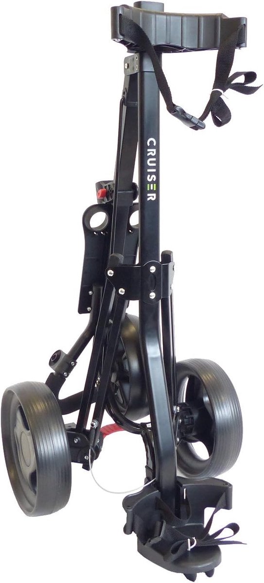 Lichtgewicht 3-wiel Golf Trolley Inklapbaar met Voetrem van Merkloos — afbeelding 4