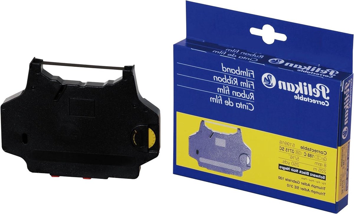 Schrijfmachine lint - Typemachine lint - Tekst Schrijven - Correcteerbaar - 81 mm breed - Zwart