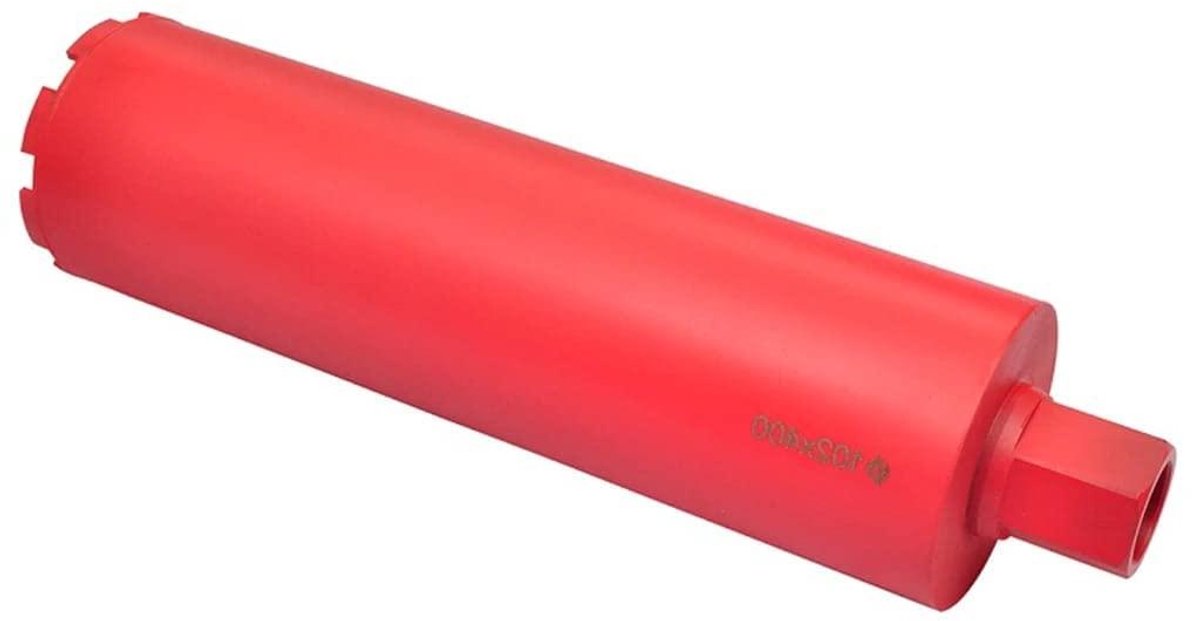 Diamant boor - Gatenzaag - Hard Materiaal Boren - Nat en Droog Gebruik - 102 x 400 mm - rood