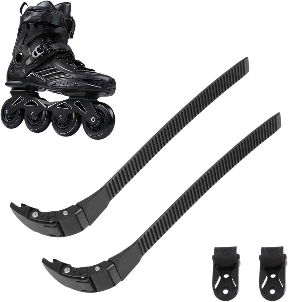 Skeeler Gesp - Vervangingsriem Riem - Skeeler Reparatie - Versterkte Nylon Band - 22 mm Breed - Zwart