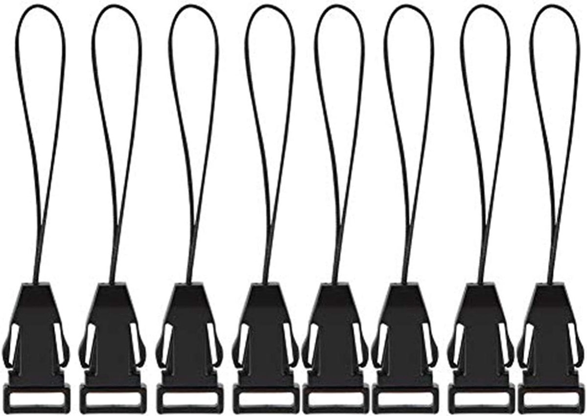 Snelsluitingen Gespen - Camera Bevestiging - Camera Beveiligen - Lichtgewicht en Stabiel - 8 Stuks - Zwart