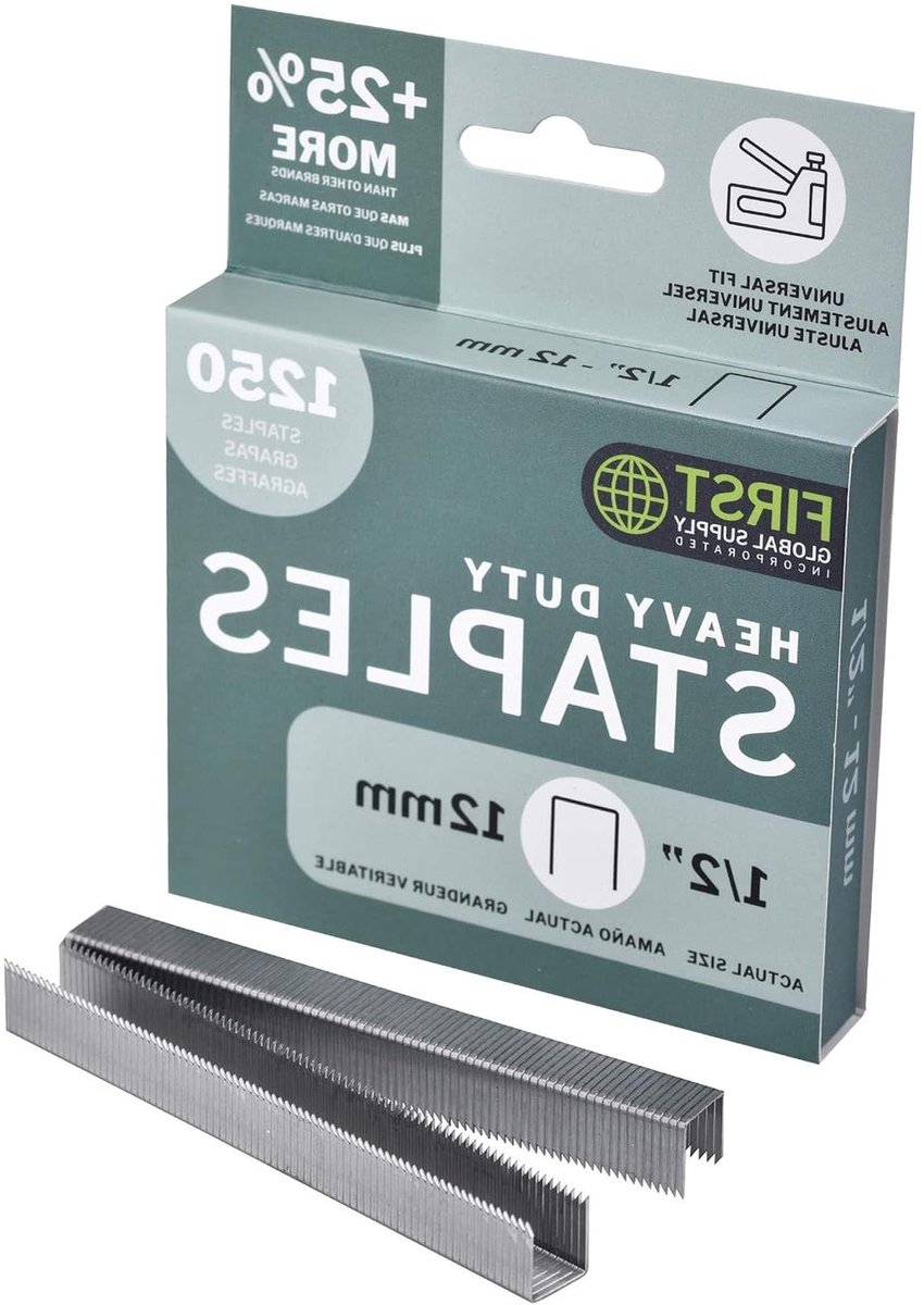 Heavy Duty nietjes - Universele nietjes - Vastzetten van materialen - Zware kwaliteit - 12mm - Metaal