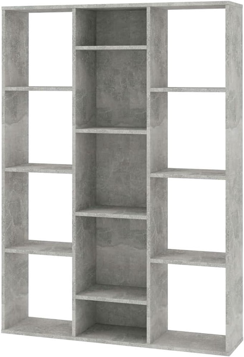 Kamerscherm Boekenkast - Room Divider Opbergkast - Ruimte Indelen - Met 13 Vakken - 100x24
