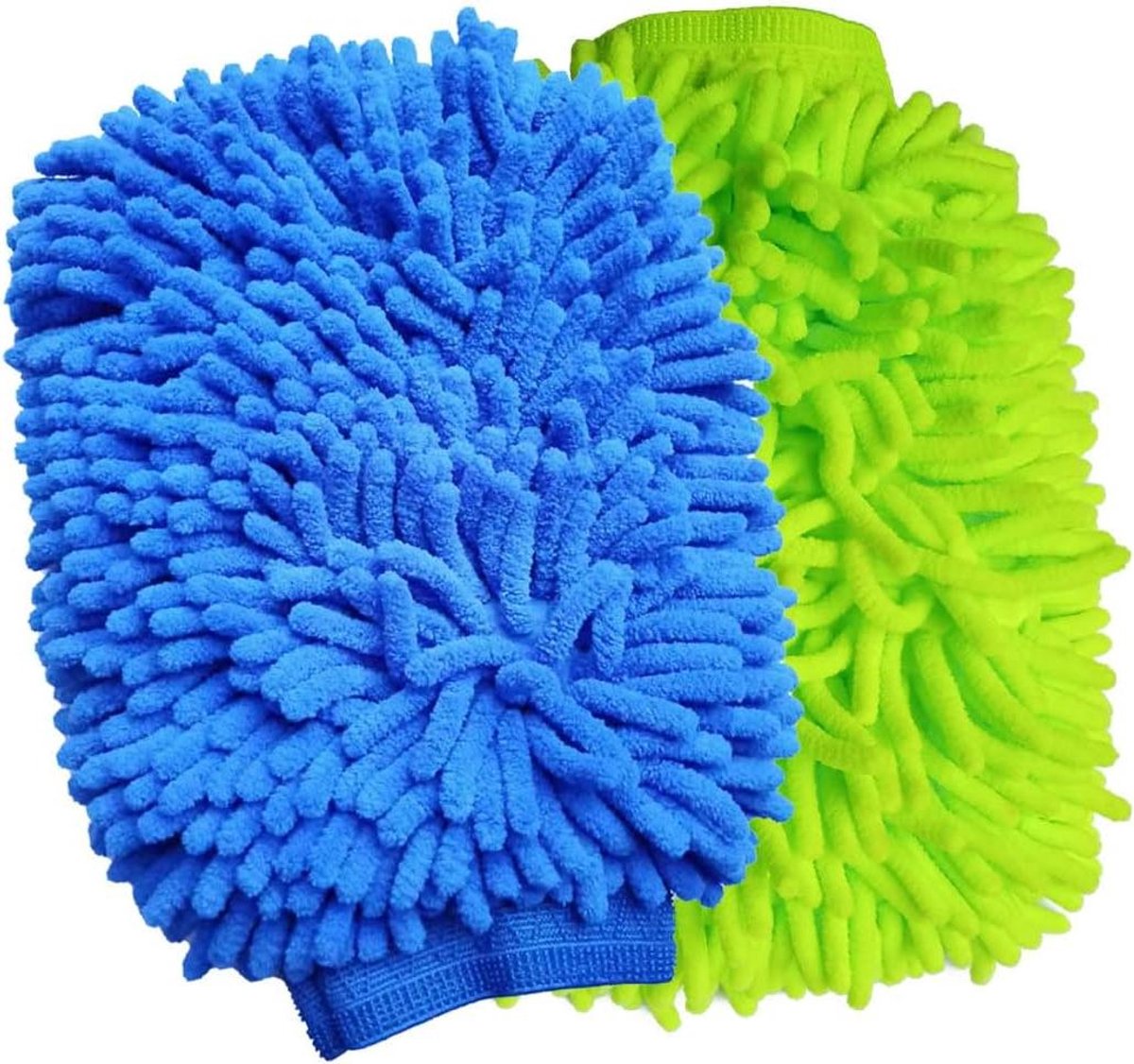 Autowashandschoen - Waswanten - Auto Reinigen - Krasvrij - 208 x 205 cm - Groen/Blauw