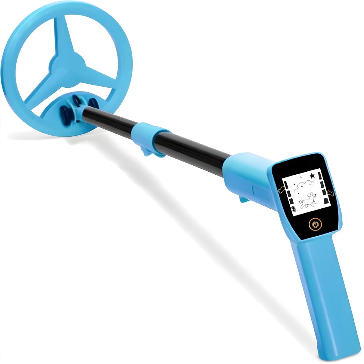 Ploutos® Metaaldetector - Oplaadbare Metaaldetector - Pinpointer - Blauw - ‎17cm x 17cm x 61cm