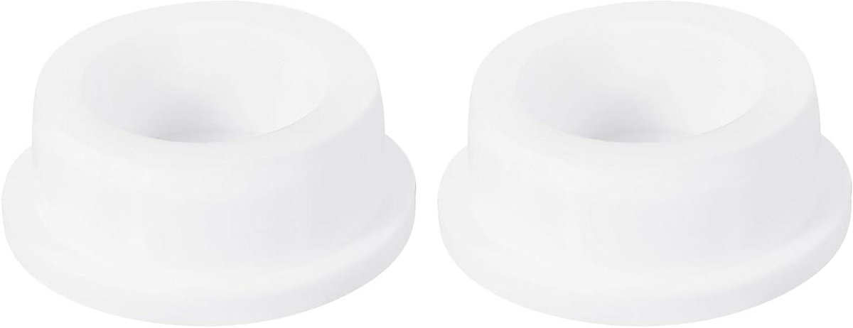 Rubberen Gatenstoppen - Afsluitdoppen Afdichtpluggen - Leidingen Afdichten - Hoge Temperatuur Bestendig - 35-36 mm - Wit