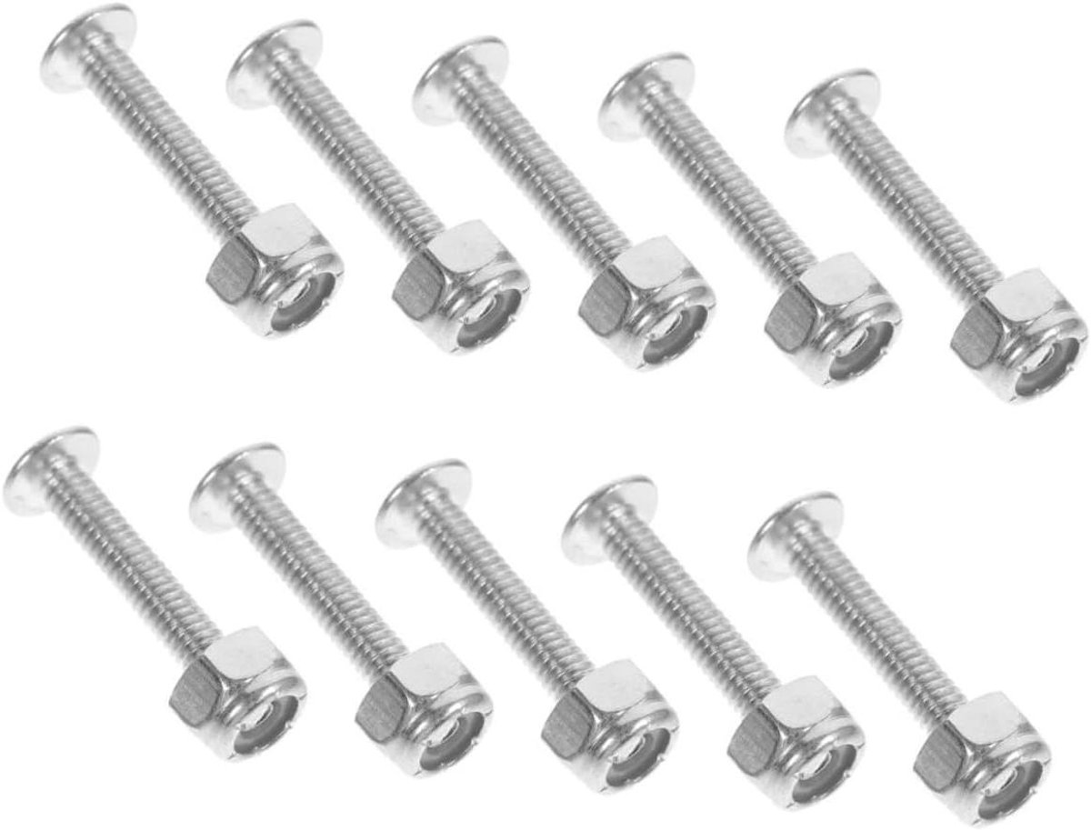 Tafelvoetbal Schroeven - Kickertafel Onderdelen - Reparatie Speeltafel - Verzinkt IJzer Materiaal - 32 cm Lengte - Zilver