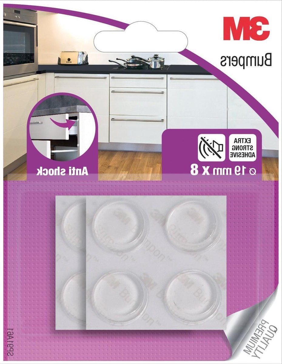 Deurstoppers - Schokabsorberende Pads - Bescherming Meubels - Zelfklevend - 19 mm - Wit