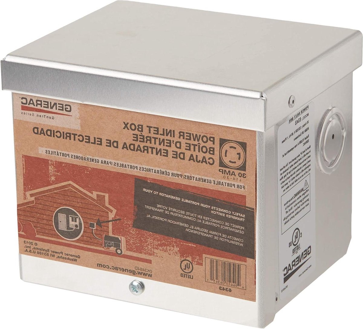 Stroom Inlaatbox - Generator Aansluiting - Generator Aansluiten - NEMA 3R Aluminium - 1524 x 127 x 127 cm - Aluminium