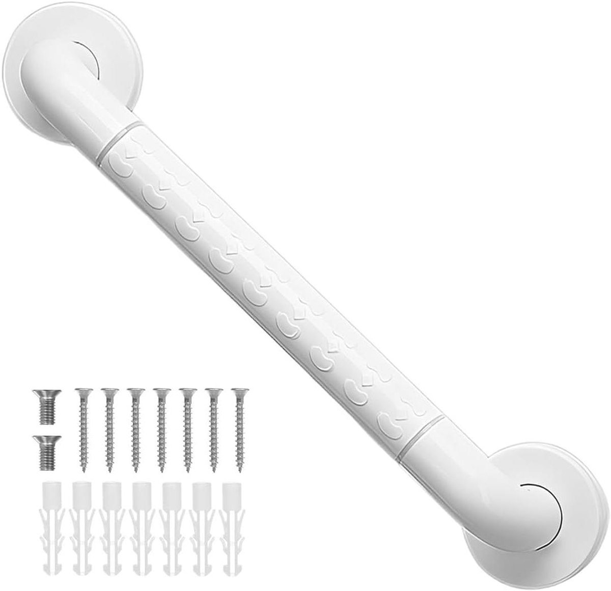 Wandbeugel - Handgreep Steunbeugel - Veiligheid in Huis - Antislip Structuur - 40 cm - Zilver