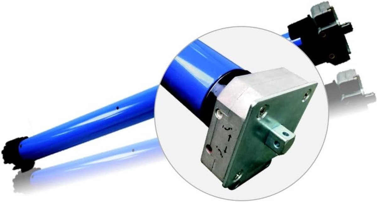 Markiesmotor - Luifelmotor Rolluikmotor - Luifels Automatiseren - Mechanische Eindpositie Instelling - 50 Nm - Grijs