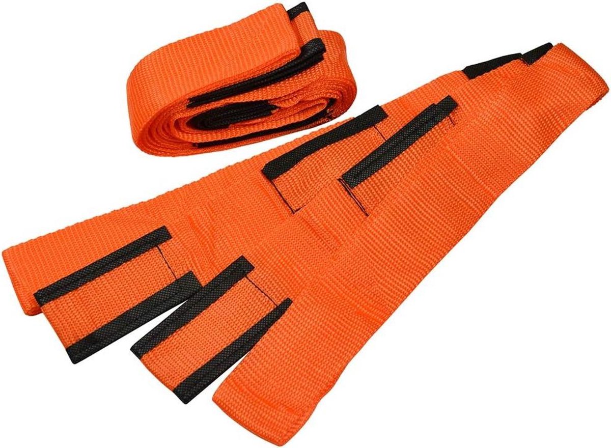 Tilbanden Set - Hulpbanden Draagbanden - Meubels Verplaatsen - Verstelbare Lengte - 274 cm - Oranje Zwart