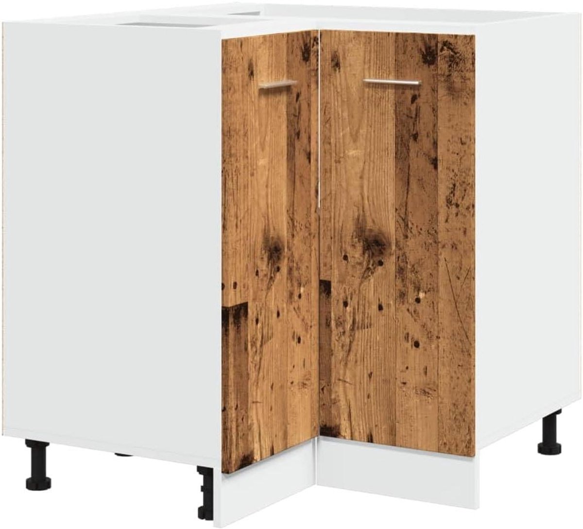 Keukenkastje - Opbergkast Keuken - Keukenspullen Opbergen - Vochtbestendig Bewerkt Hout - 755 x 755 x 815 cm - Oud Hout