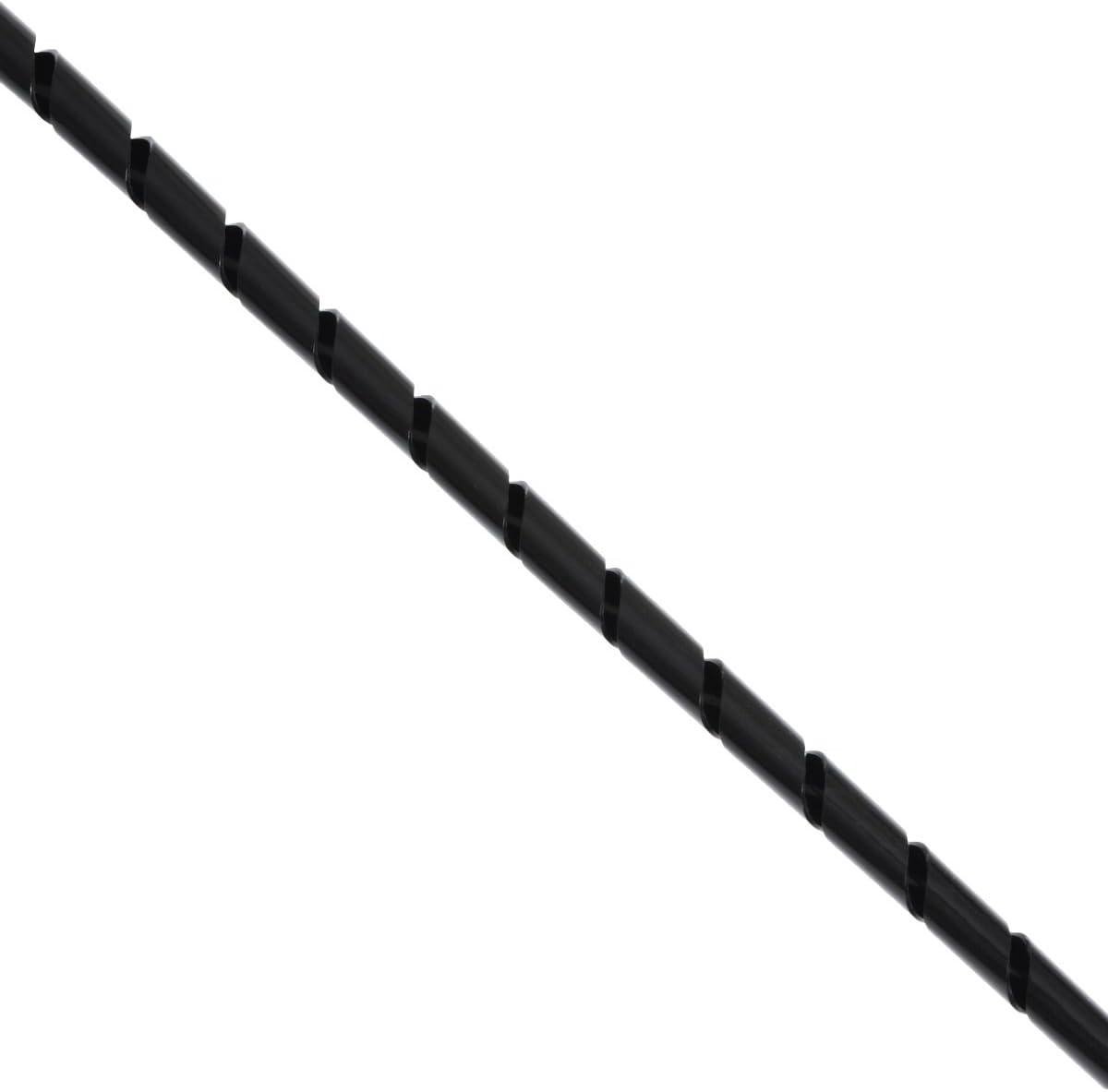 Spiraalkabelslang - Kabelmanagement slang - Kabel bundelen - Op maat te snijden - 10 meter - Zwart